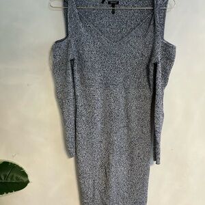 Buffalo David Bitton Gray Long Sleeve Dress